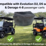 Waterproof Touchscreen Cover with Drawstring for EVolution & Denago Golf Cart