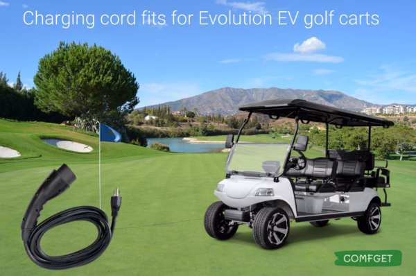 evolution icon advanced golf cart charging cord